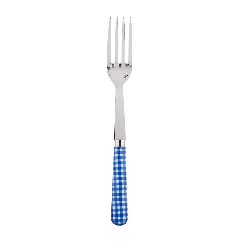 Gingham Lapis Blue Serving Fork