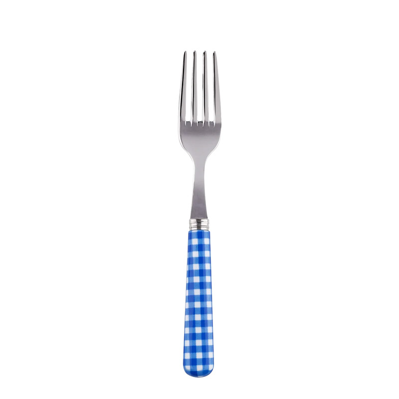 Gingham Lapis Blue Cake Fork