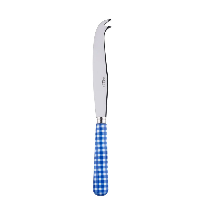 Gingham Lapis Blue Cheese Knife, Large