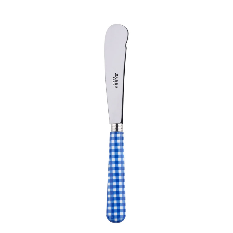 Gingham Lapis Blue Butter Knife