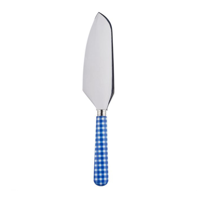 Gingham Lapis Blue Pie Slicer