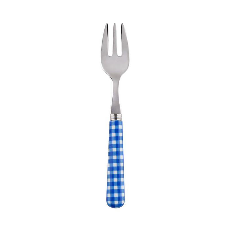 Gingham Lapis Blue Oyster Fork