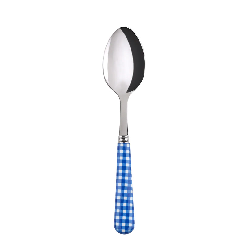 Gingham Lapis Blue Dessert Spoon