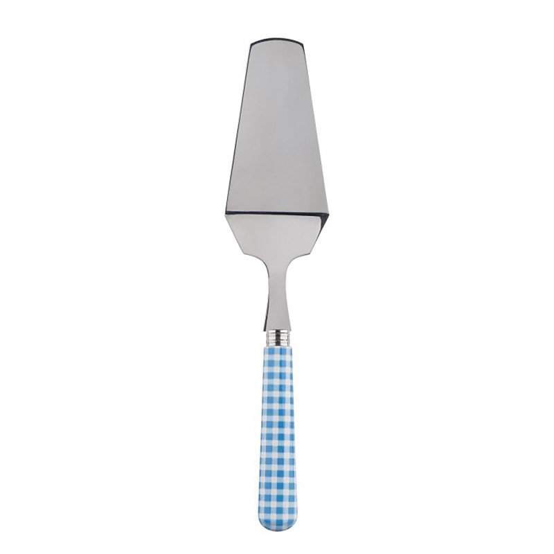 Gingham Light Blue Tart Server