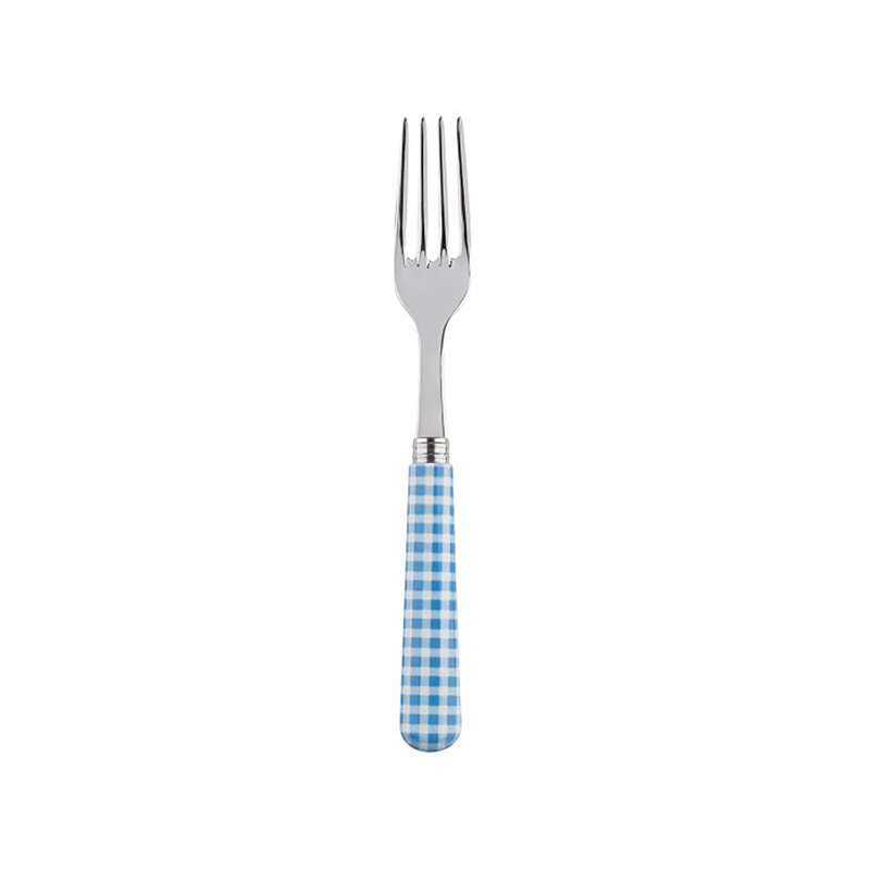 Gingham Light Blue Dinner Fork