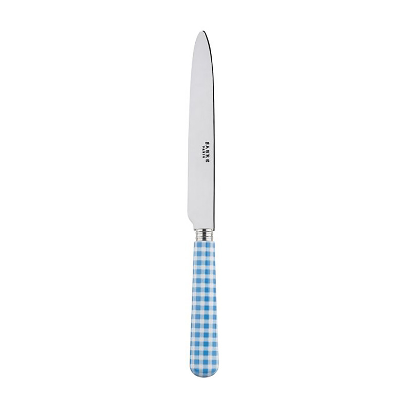 Gingham Light Blue Dinner Knife