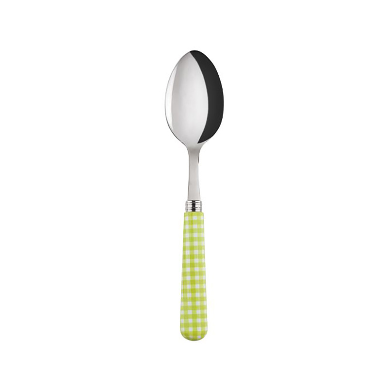 Gingham Lime Soup Spoon