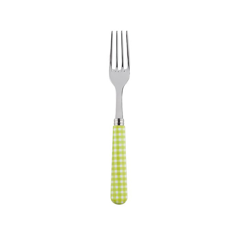 Gingham Lime Dinner Fork