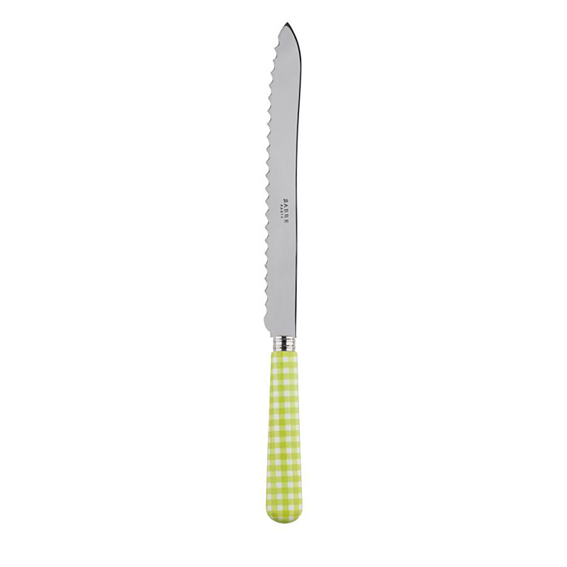 Gingham Lime Bread Knife