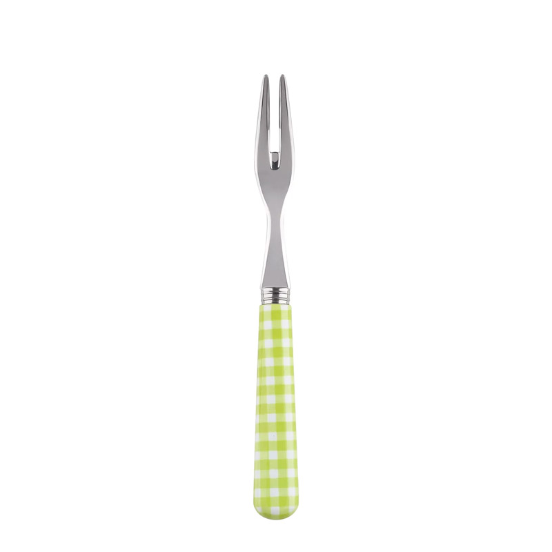 Gingham Lime Cocktail Fork