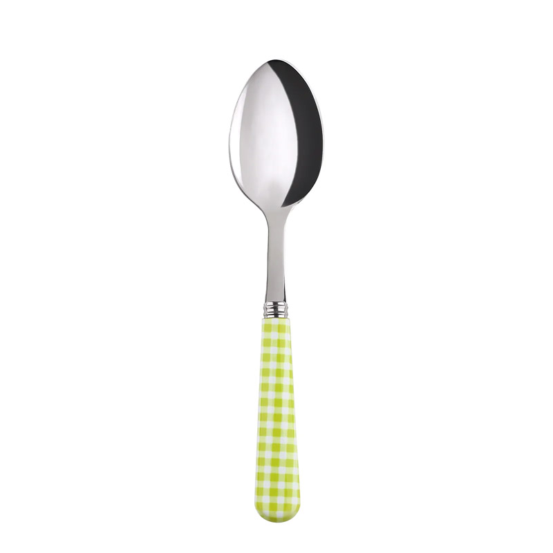 Gingham Lime Dessert Spoon