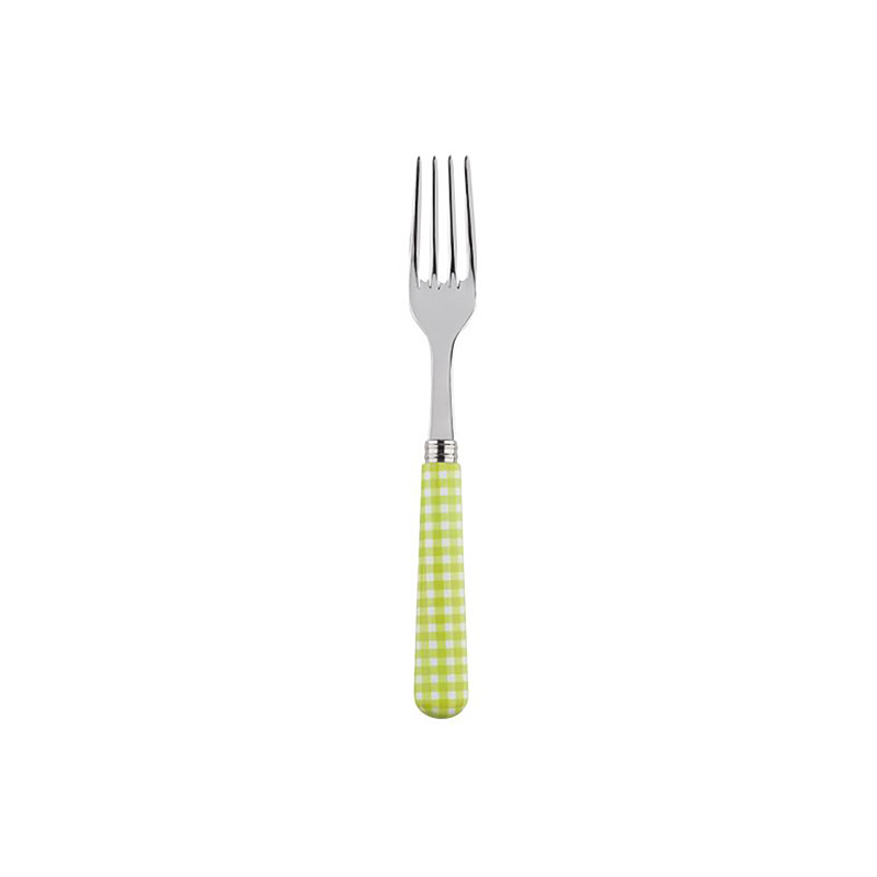 Gingham Lime Salad Fork