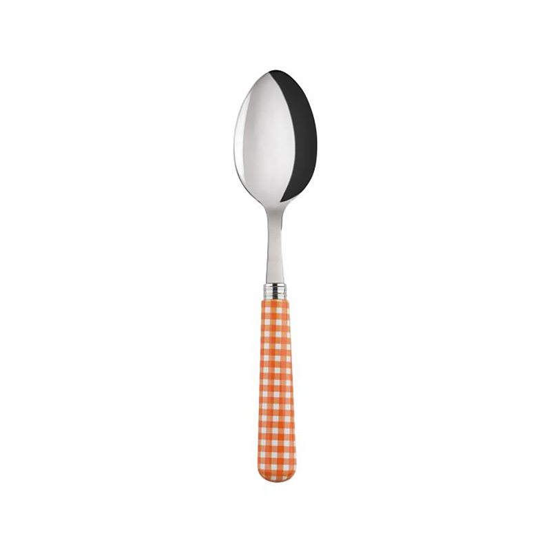 Gingham Orange Soup Spoon