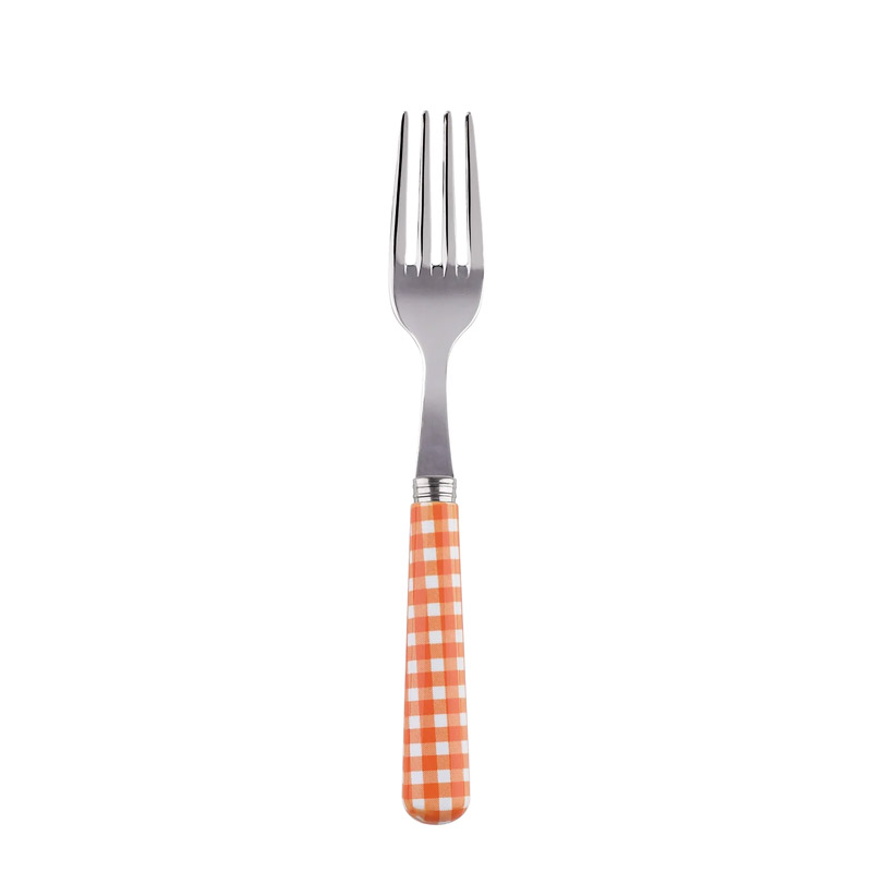 Gingham Orange Cake Fork