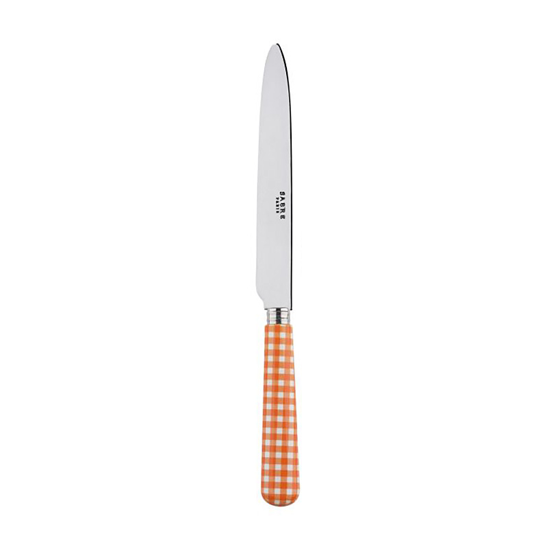 Gingham Orange Dinner Knife