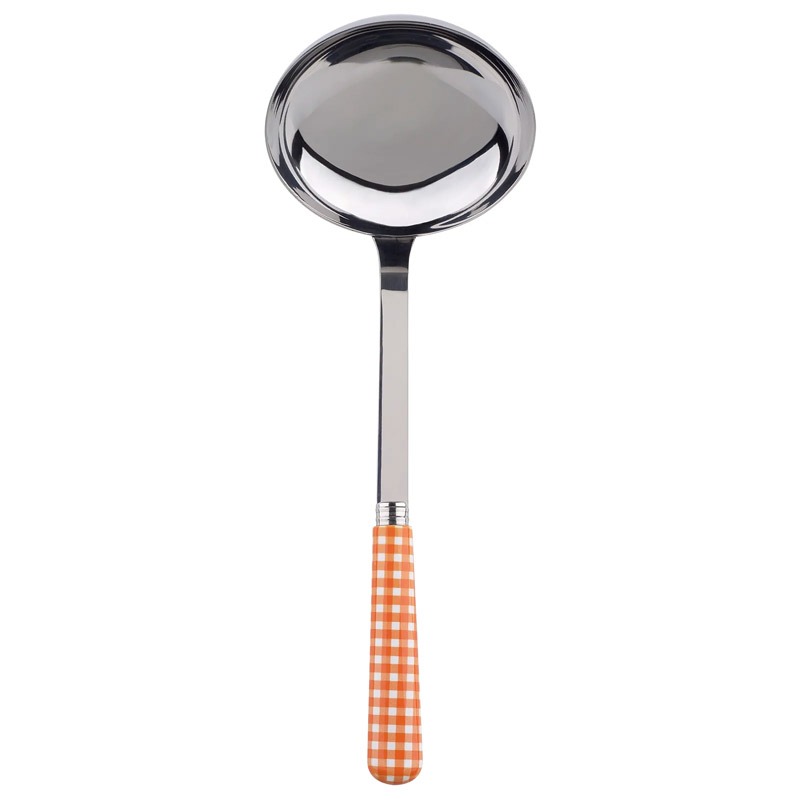 Gingham Orange Ladle