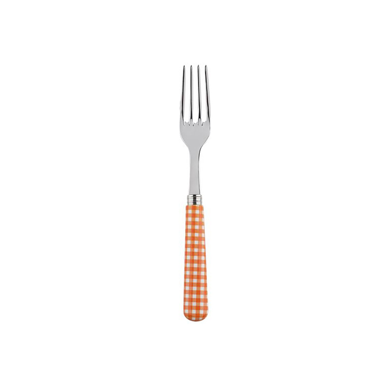 Gingham Orange Salad Fork