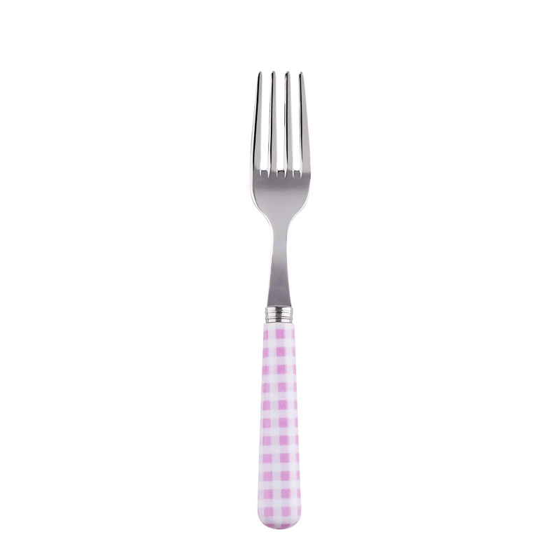 Gingham Pink Cake Fork