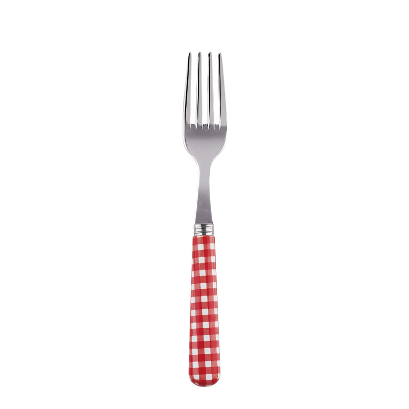 Gingham Red Cake Fork