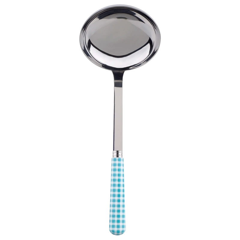 Gingham Turquoise Ladle