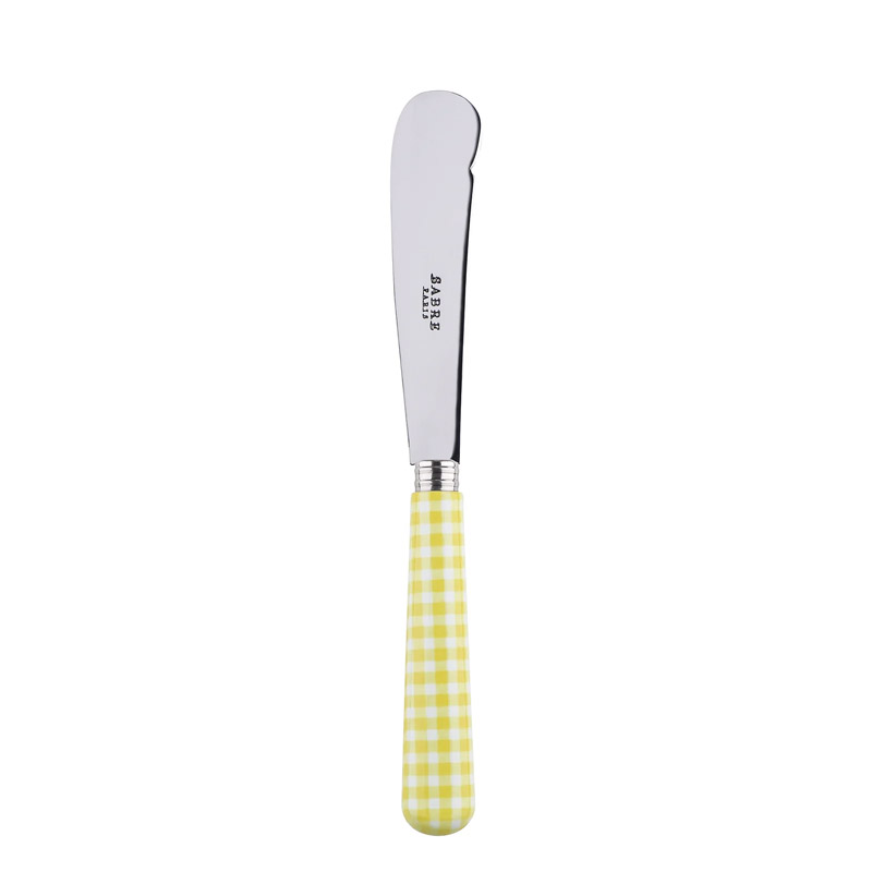 Gingham Yellow Butter Knife