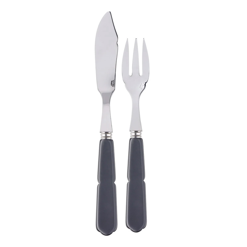 Gustave Grey 2pc Fish Set (Place Setting)