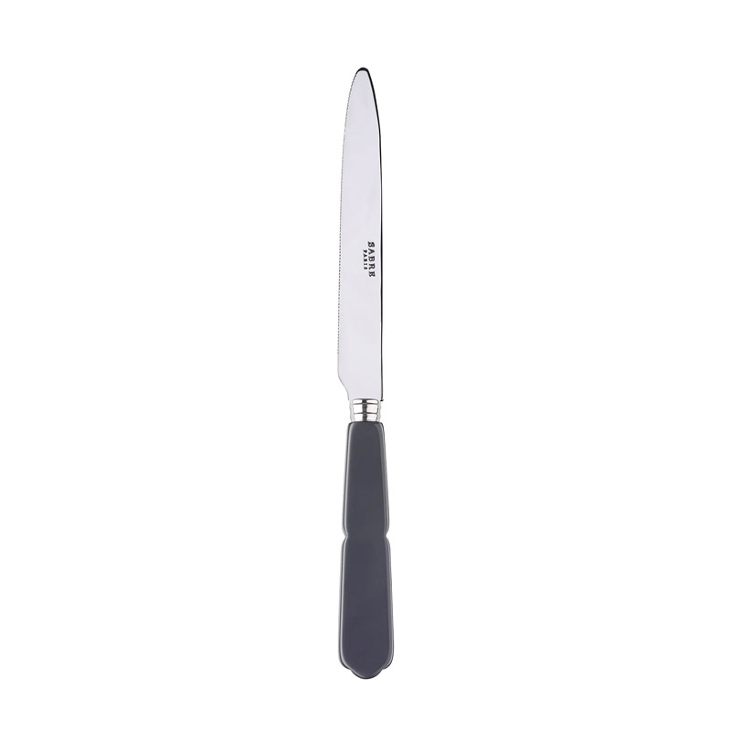 Gustave Grey Dinner Knife, Serrated