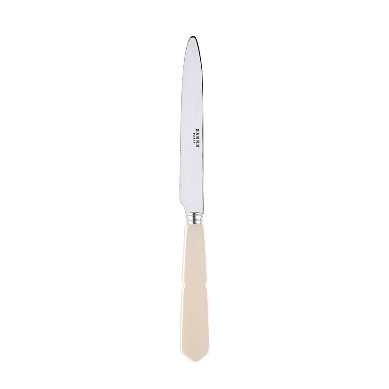 Gustave Pearl Dinner Knife, Serrated