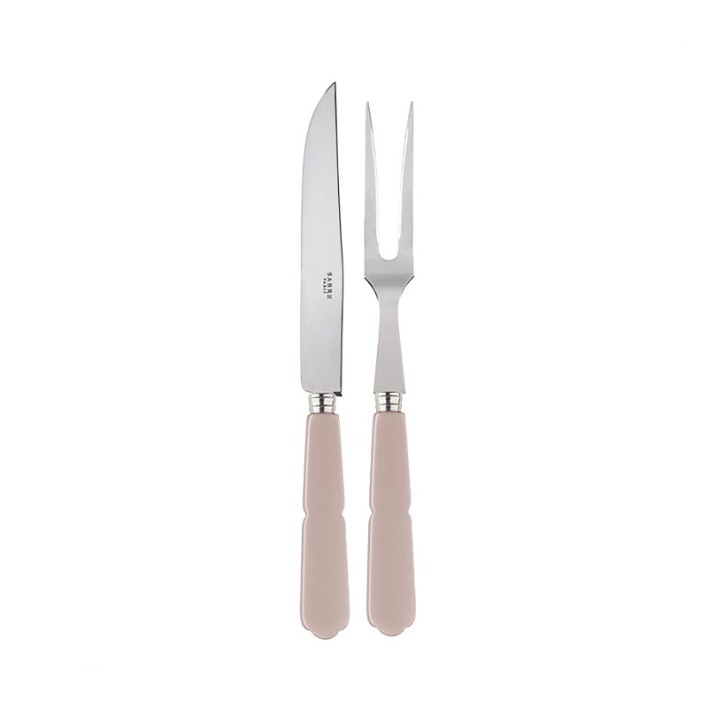 Gustave Taupe 2pc Carving Set