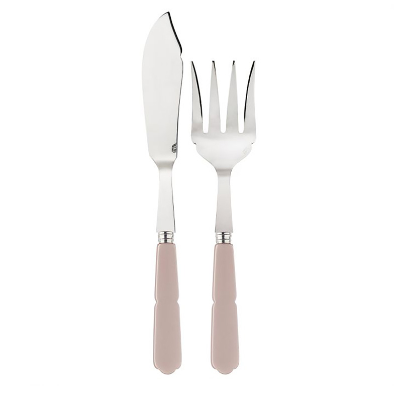 Gustave Taupe 2pc Fish Serving Set