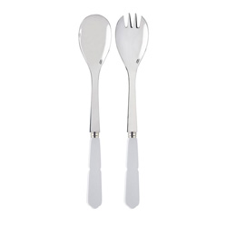 A photo of Gustave White 2pc Salad Set