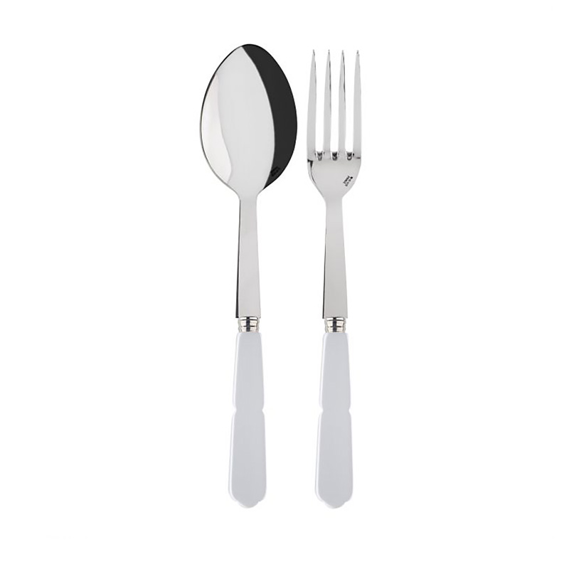 Gustave White 2pc Serving Set