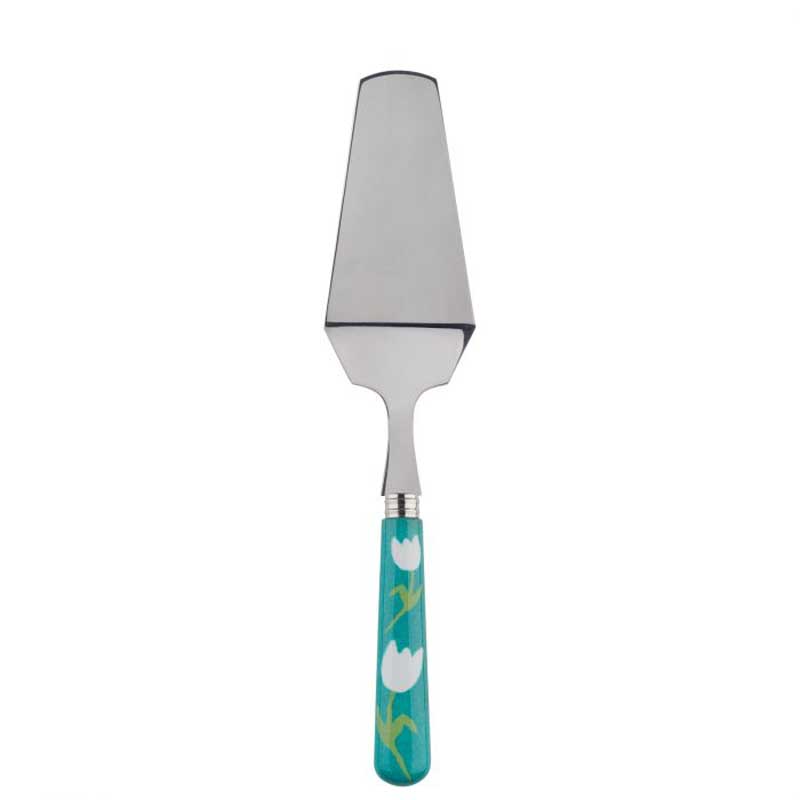 Tulip Turquoise Tart Server