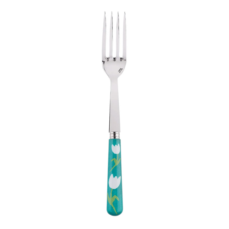 Tulip Turquoise Serving Fork