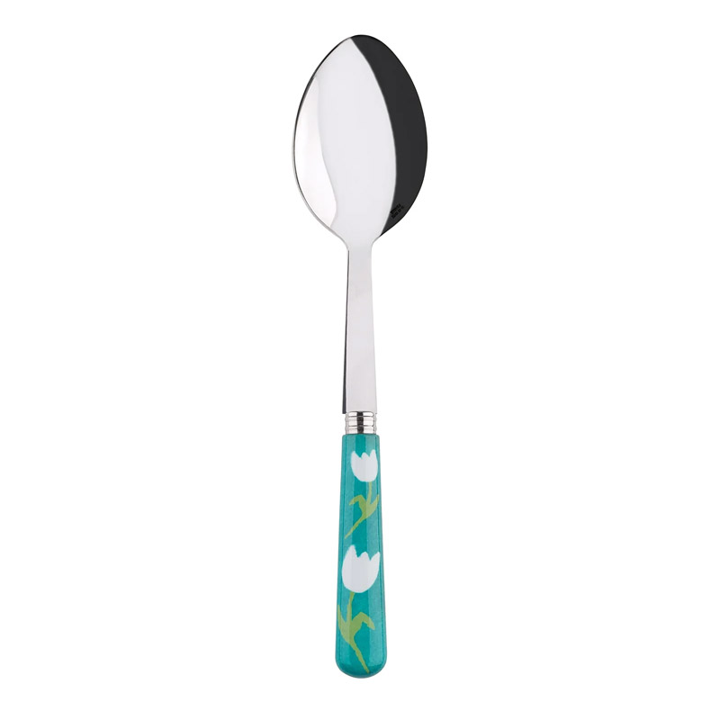 Tulip Turquoise Serving Spoon