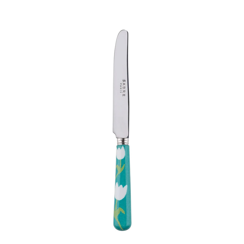 Tulip Turquoise Breakfast Knife, Small