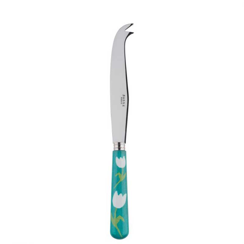 Tulip Turquoise Cheese Knife, Large