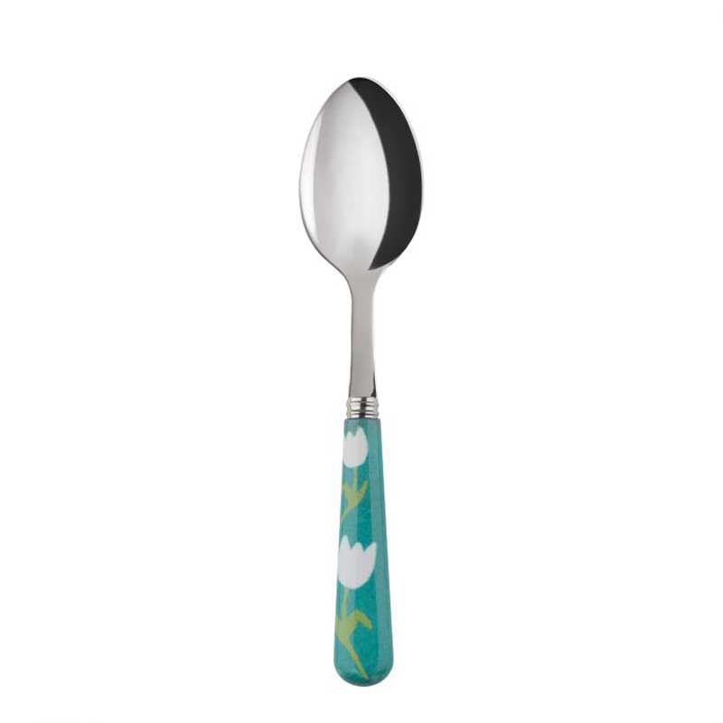 Tulip Turquoise Dessert Spoon