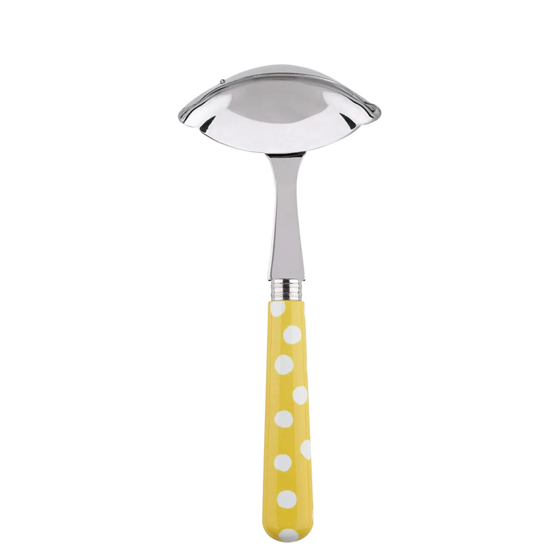 White Dots Yellow Gravy Ladle