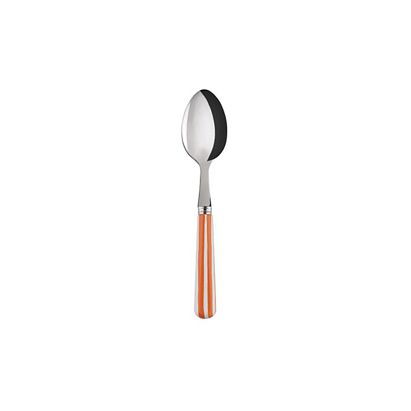 White Stripe Orange Teaspoon