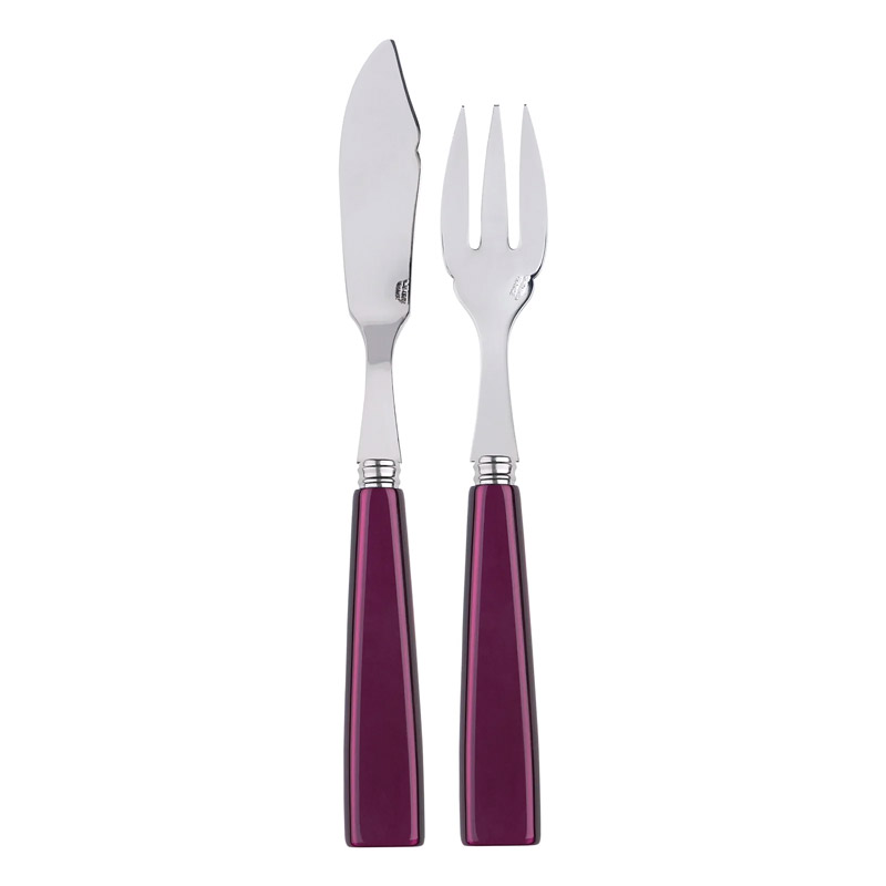 Icone Aubergine 2pc Fish Set