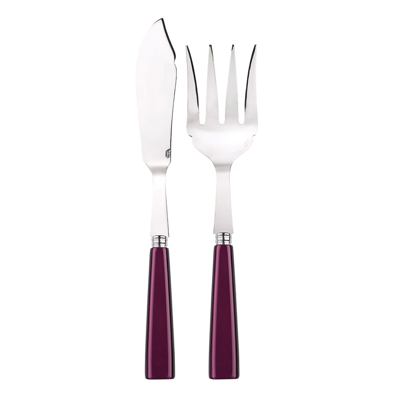 Icone Aubergine 2pc Fish Serving Set