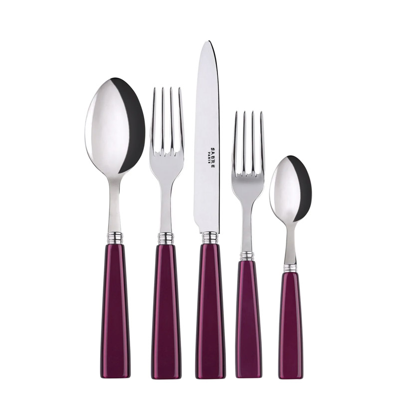 Icone Aubergine 5pc Place Setting