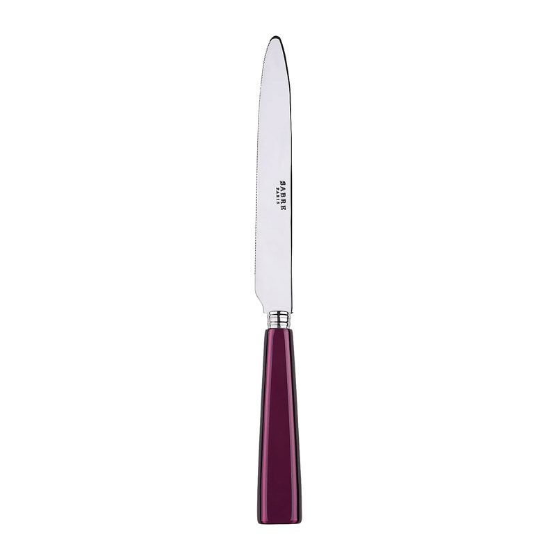 Icone Aubergine Dinner Knife Serrated