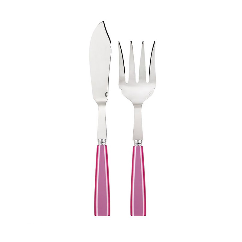 Icone Pink 2pc Fish Serving Set