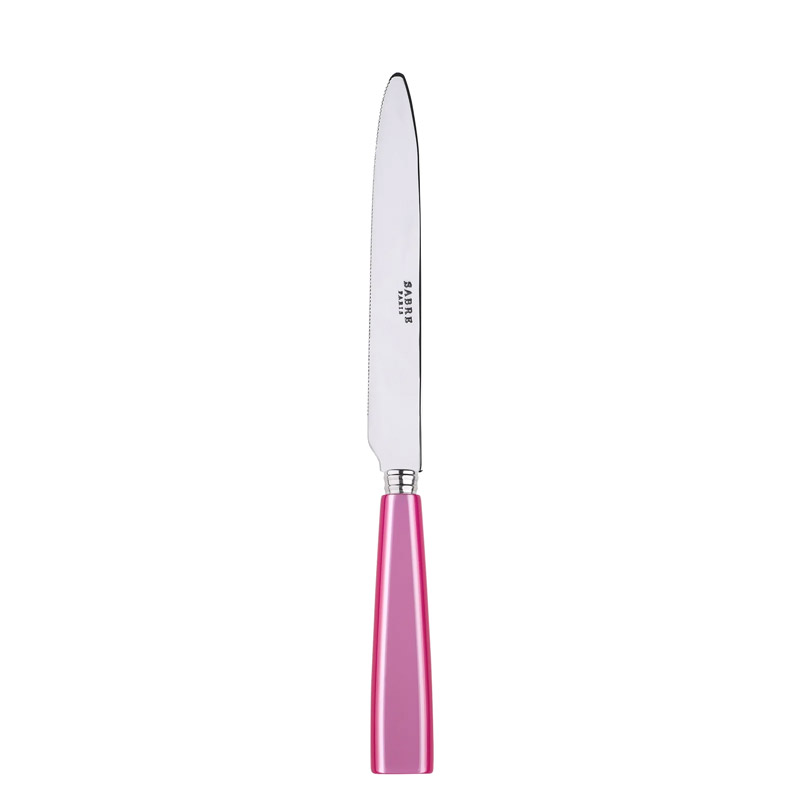 Icone Pink Dinner Knife, Serrated