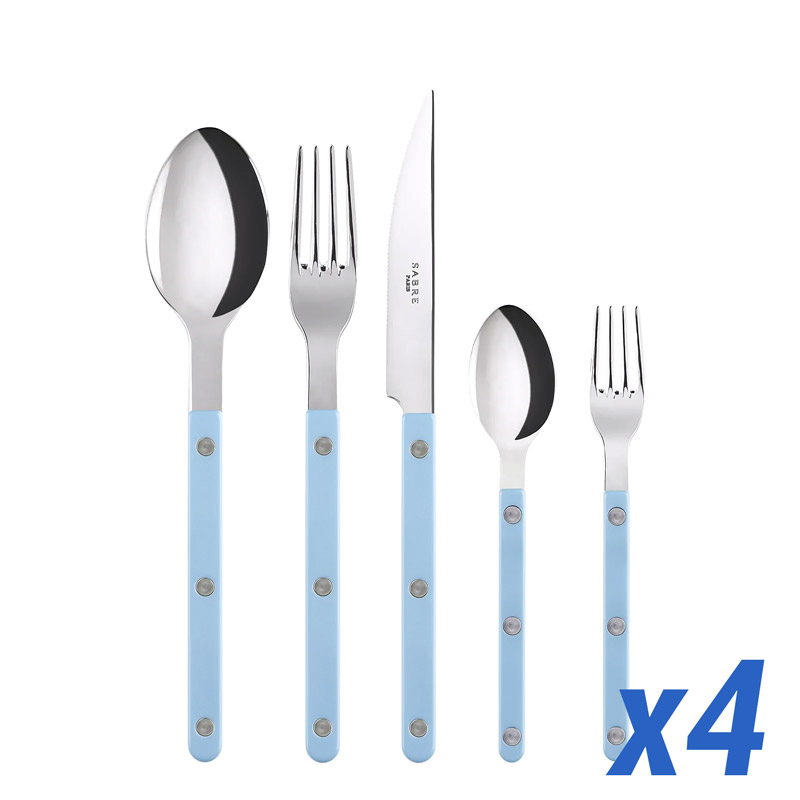 Bistrot Matte, Pastel Blue, 20pc Service for 4