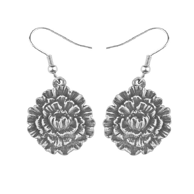 Flower of the Month Earring, January/Carnation