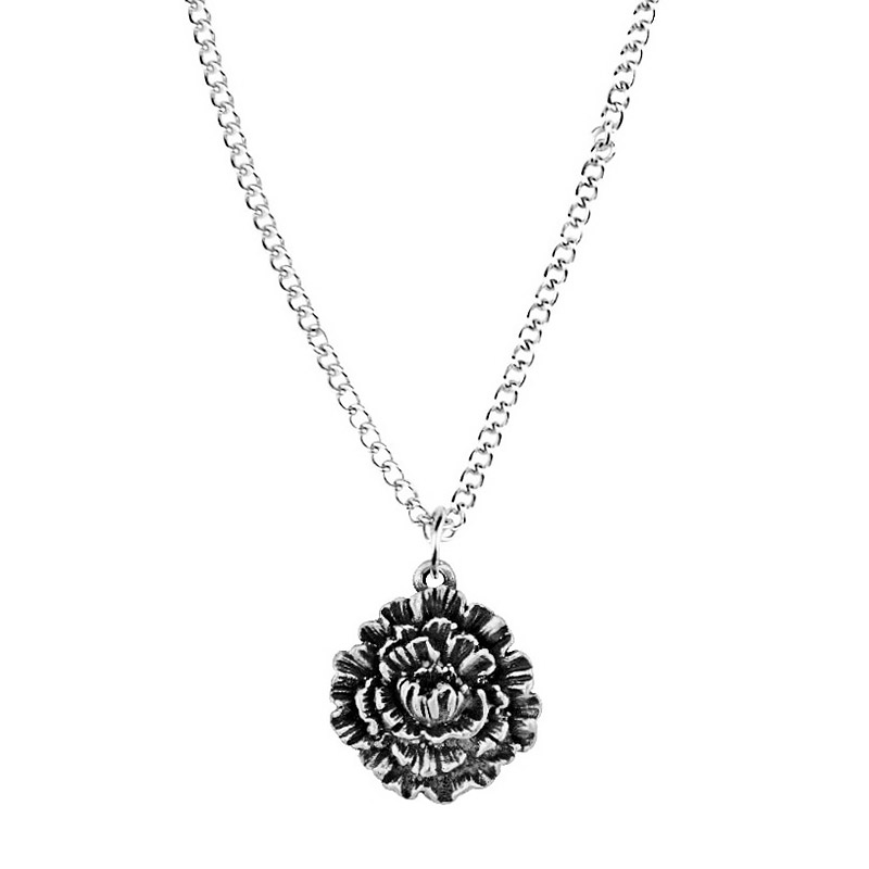 Flower of the Month Pendant - January/Carnation