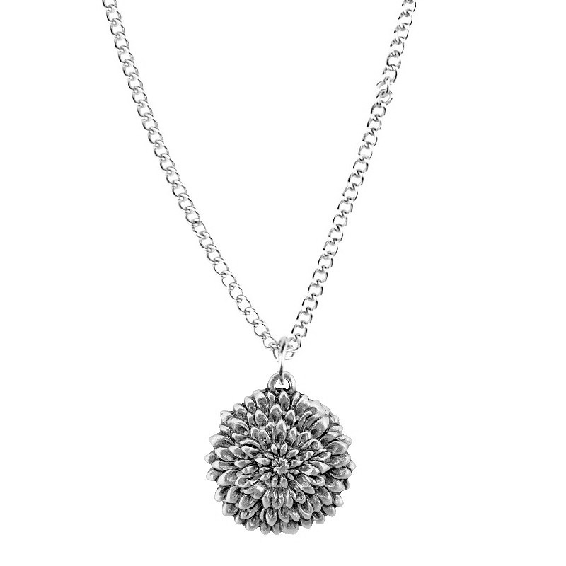 Flower of the Month Pendant - November/Chrysanthemum